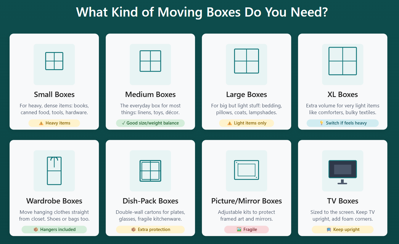 Moving Box Types